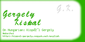 gergely kispal business card